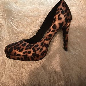 Fiona leopard print high heel pumps